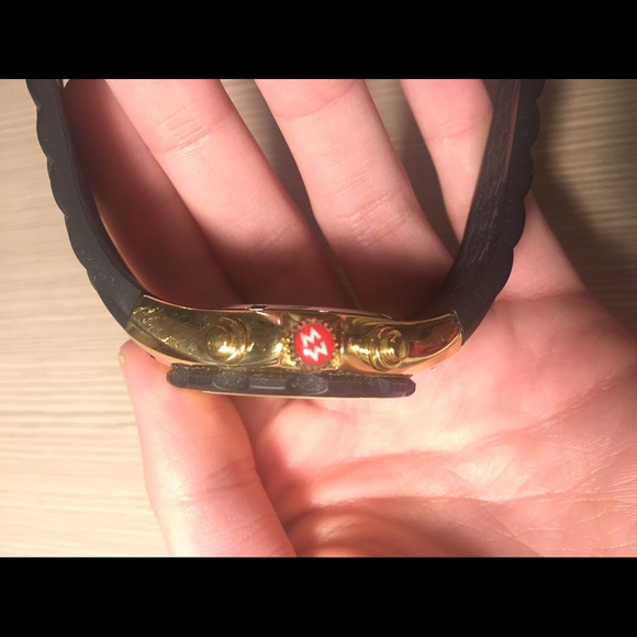 COPY - MICHELE Tahitian Jelly Bean Black Gold Watch - Picture 3 of 8